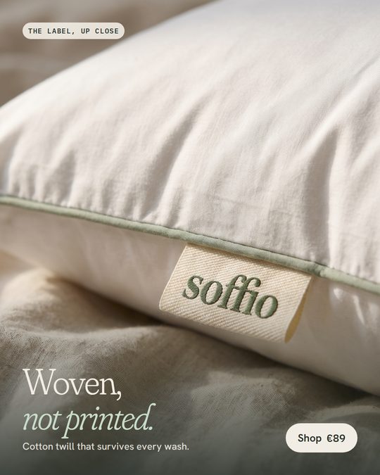 Ad: Woven, not printed.