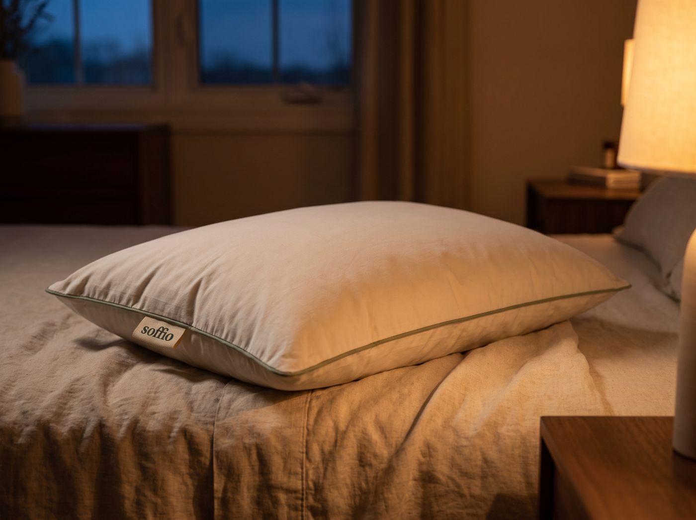 The pillow by lamplight